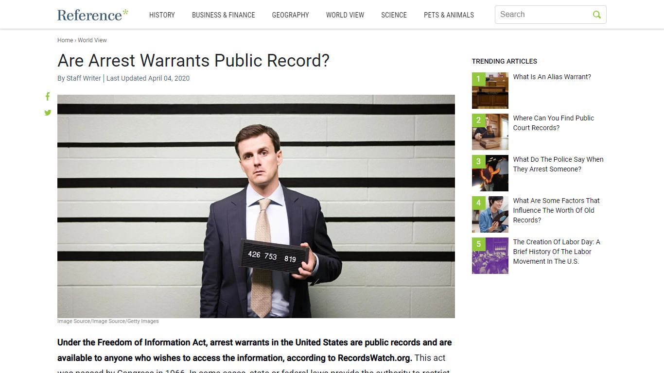 Are Arrest Warrants Public Record? - Reference.com